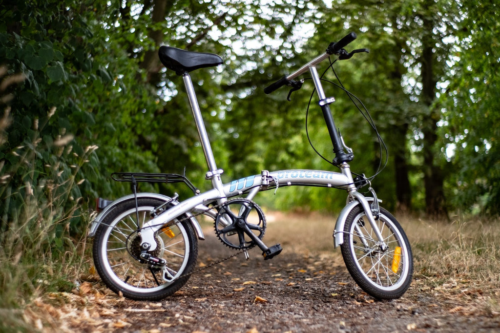 Proteam Folding Bike   6 shimano  gears  16' wheels' bicycle  fold up v-brakes