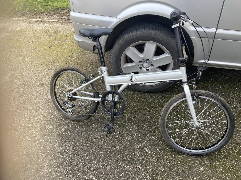 Super Silver Folding Bike With 7 Gears