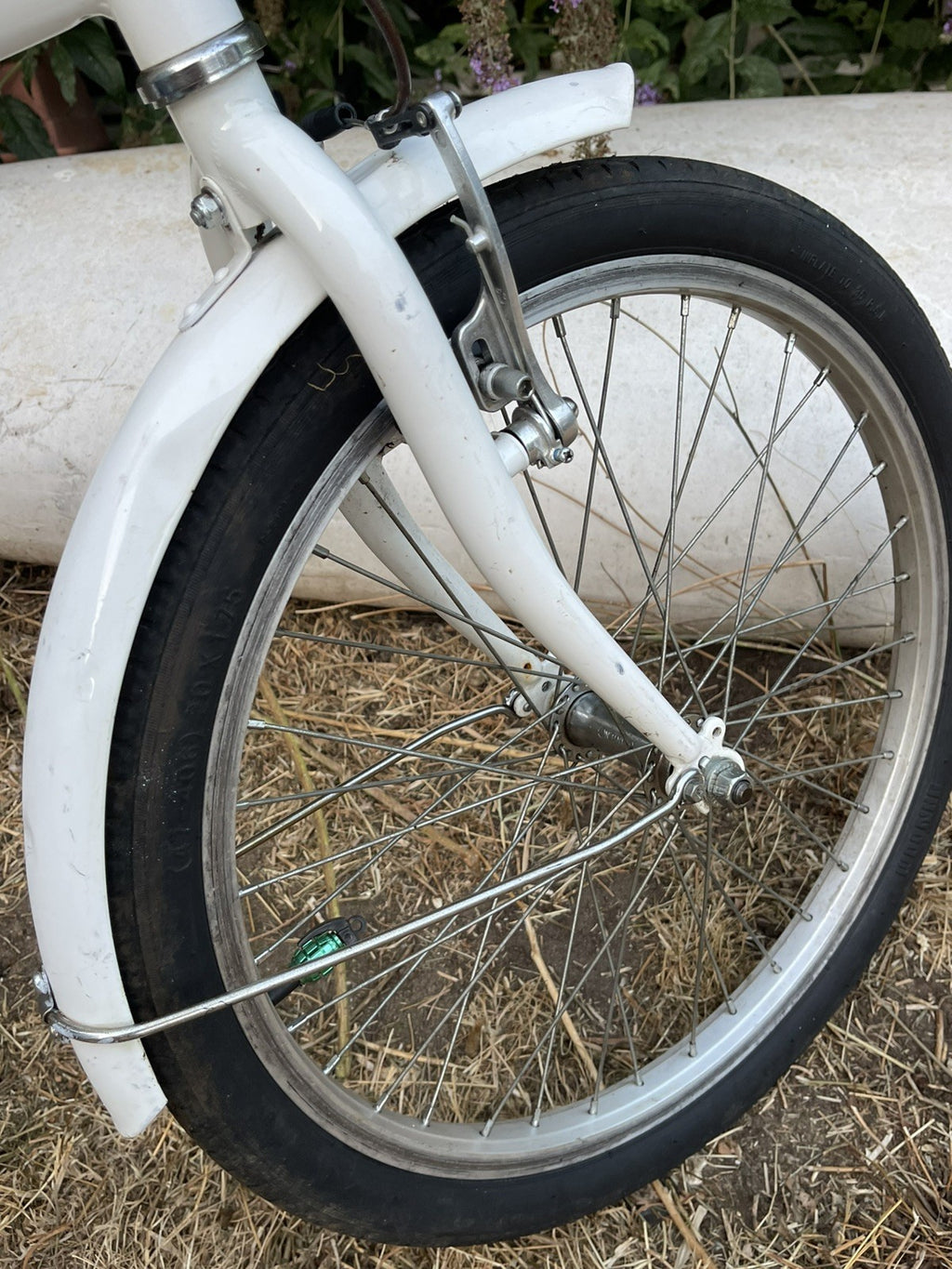 Saxon Fold Leisure Folder 20in 5peed Folding Bike Mudguards White working good