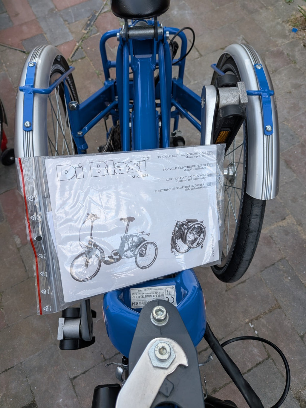 Electric Tricycle Folding Electric Trike Di Blasi R34.Compact, Delivery Possible