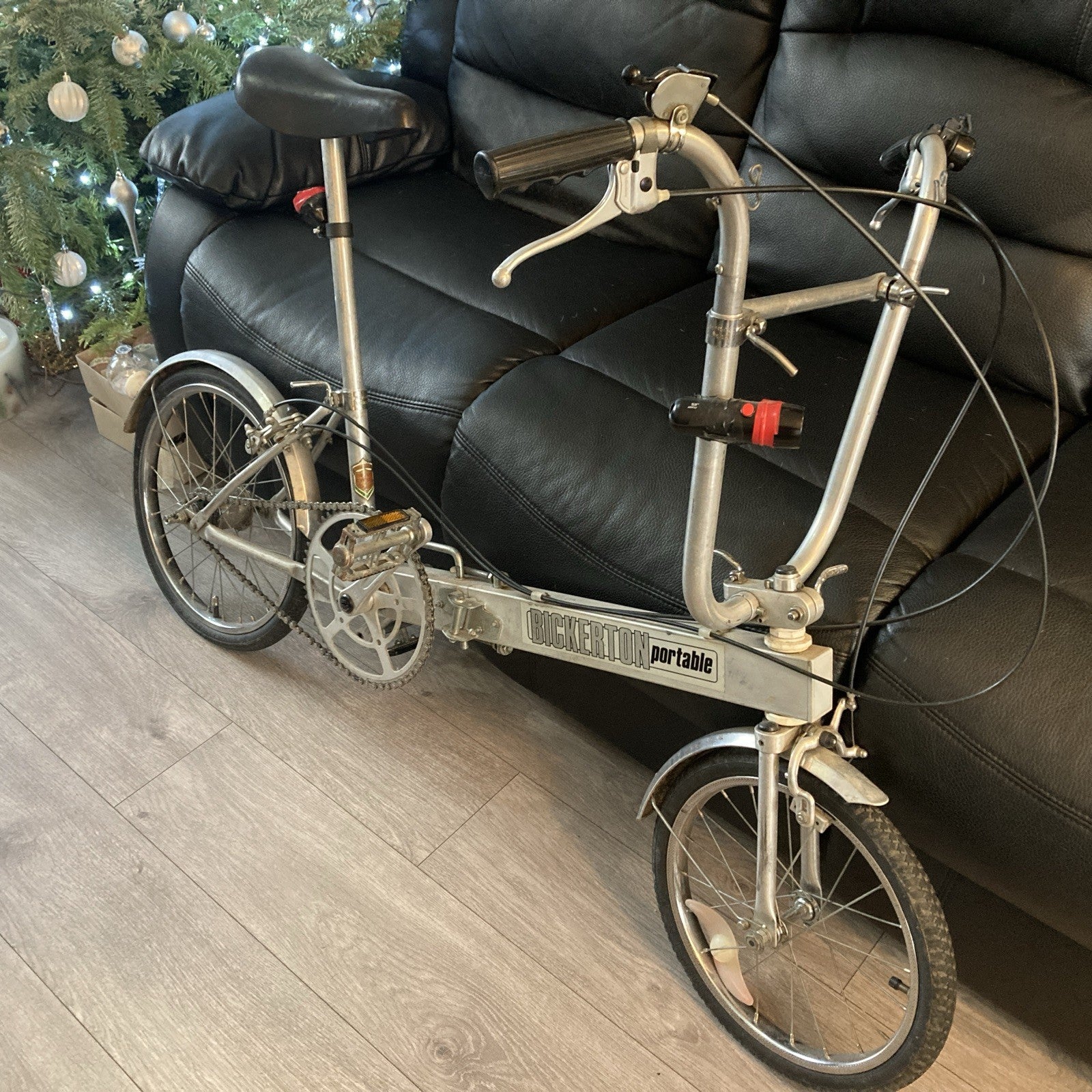 Bickerton Portable Folding Bicycle 3-Speed Classic 1970s Vintage Aluminium Bike