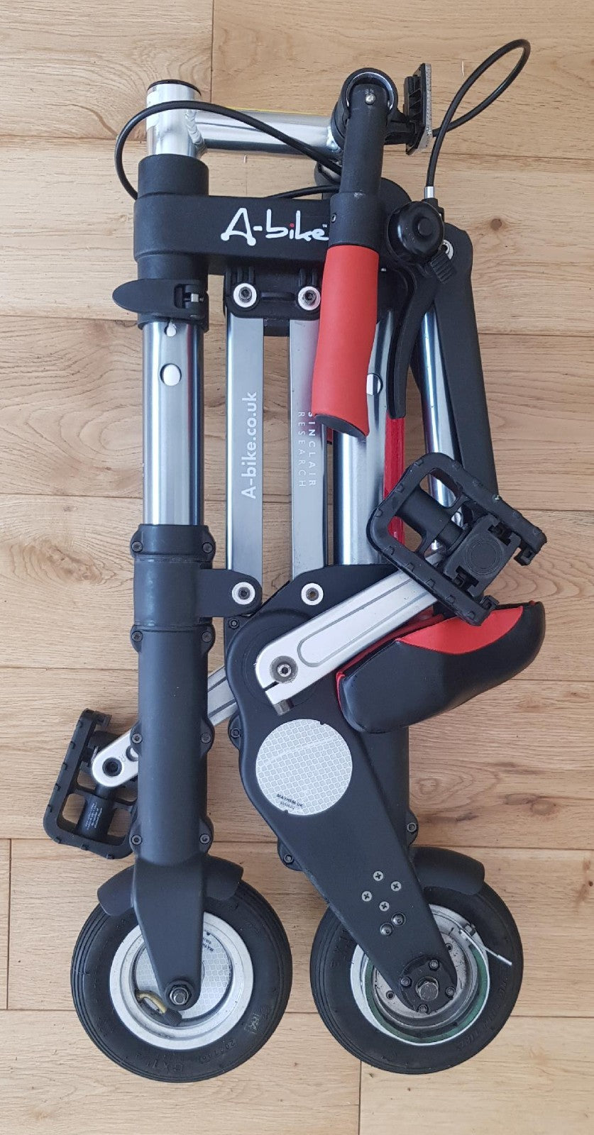 Rare Original A-bike folding bicycle designed by inventor Sir Clive Sinclair