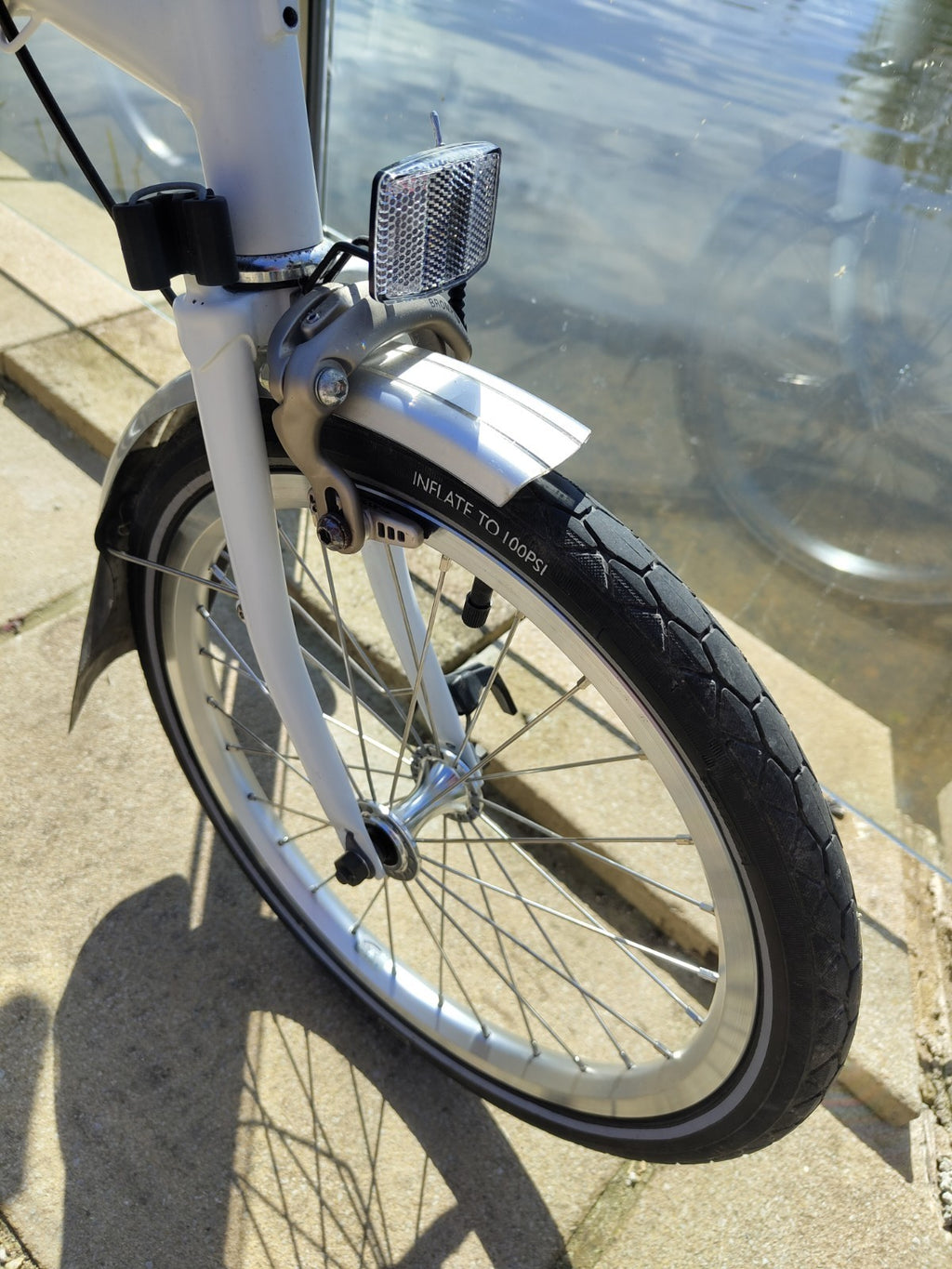 Brompton M6L Folding Bike 2015 Ivory –Excellent Condition, Serviced, C line, 6 S