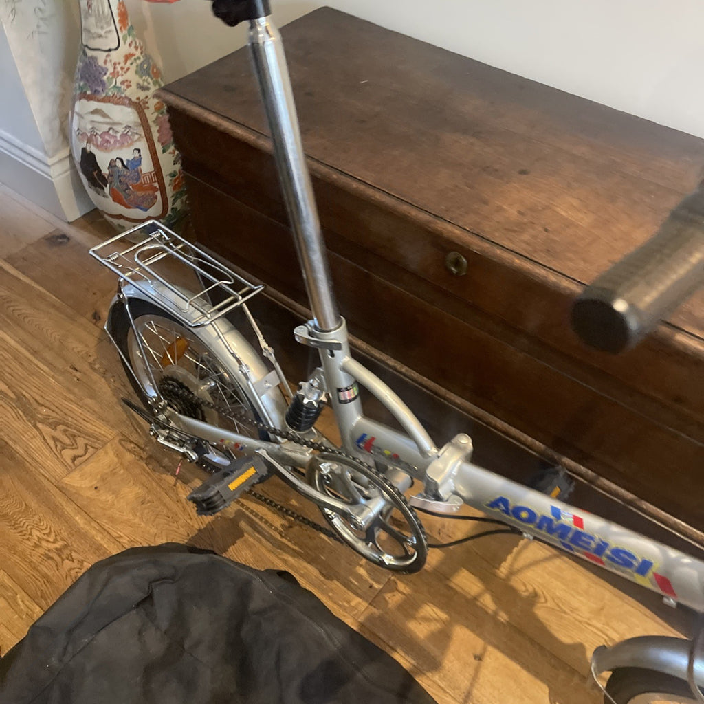 Hanker Aomeisi Folding Bike Rear Suspension Five Speed Rear Rack Bike In A Bag