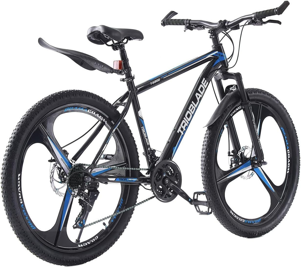 24" Dual Suspension Mountain Bike 21-Speed Disc Brakes Alloy Wheels