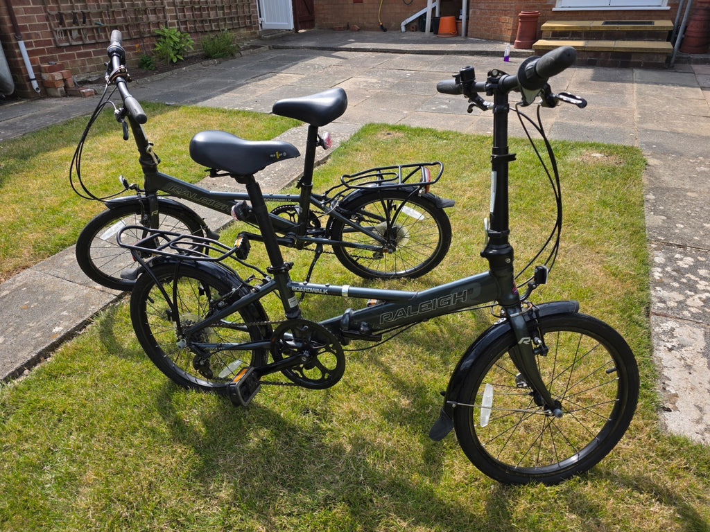 TWO Raligh Boardwalk folding bicycles -very good condition.