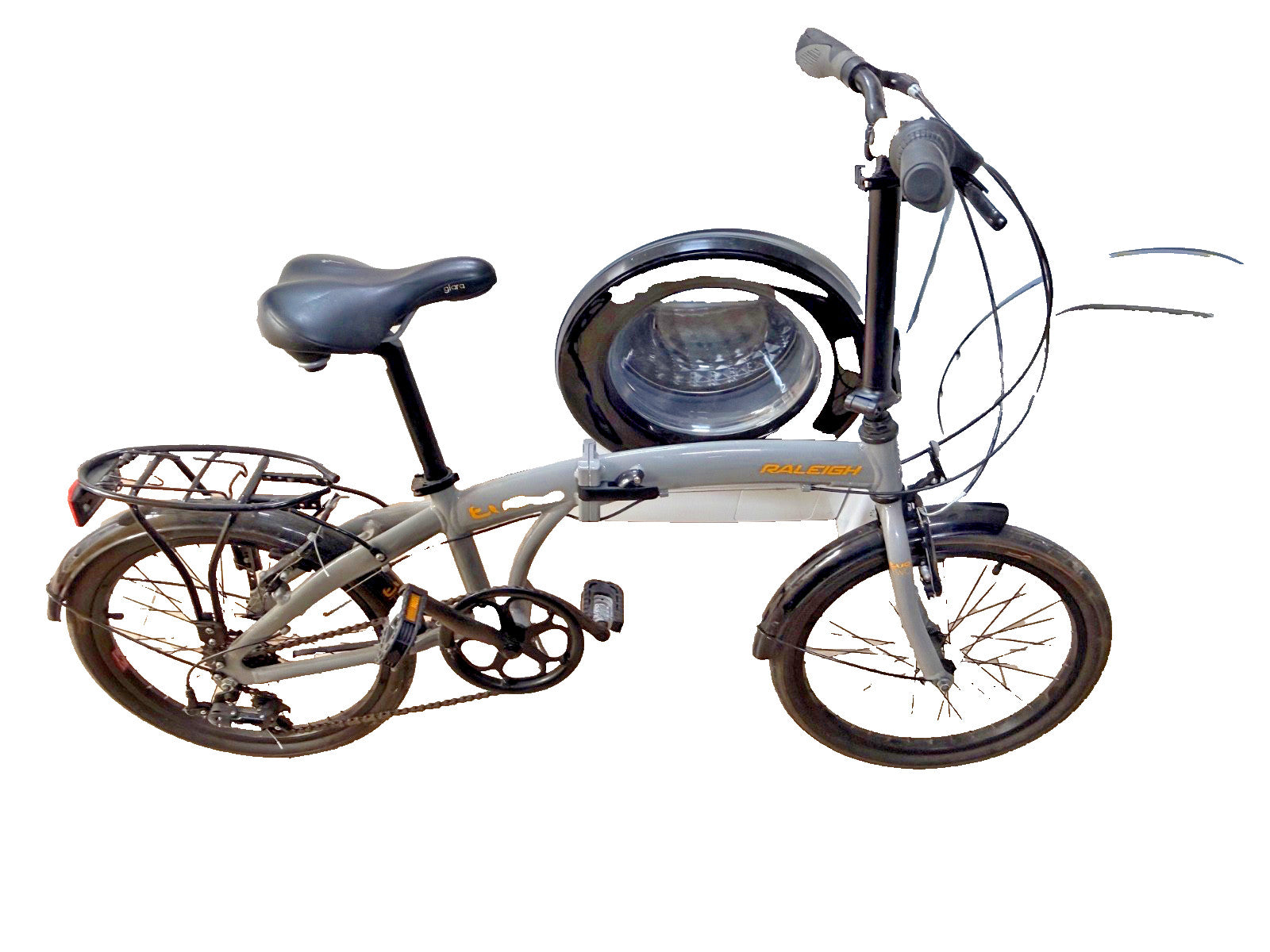 Raleigh Evo Two, folding bike, 7 speed 20" wheels - with Carry Bag.