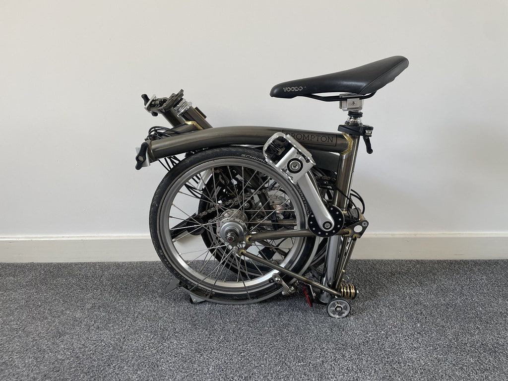 Brompton 3 Speed  2017 Raw Lacquer Folding Bike S3L C Line EZ Rider Mod