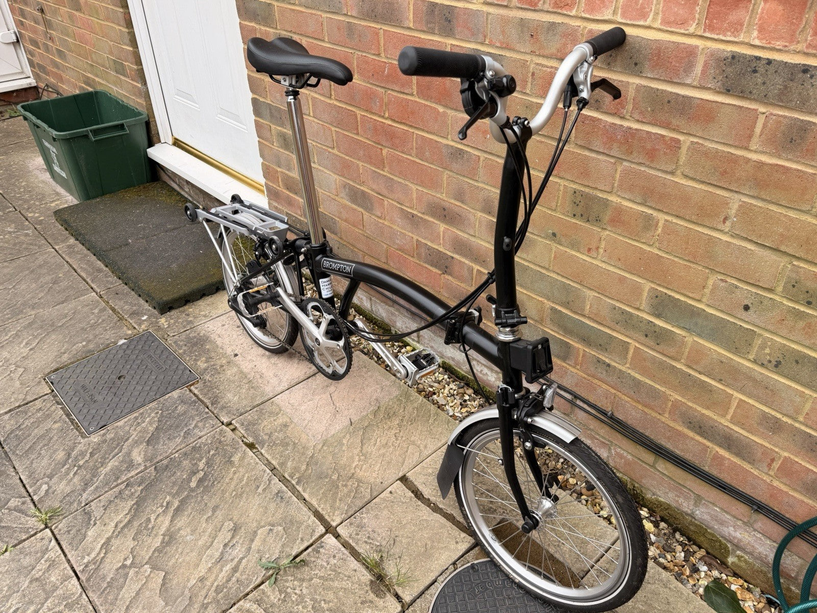 Brompton Folding Bike 3-Speed, Black