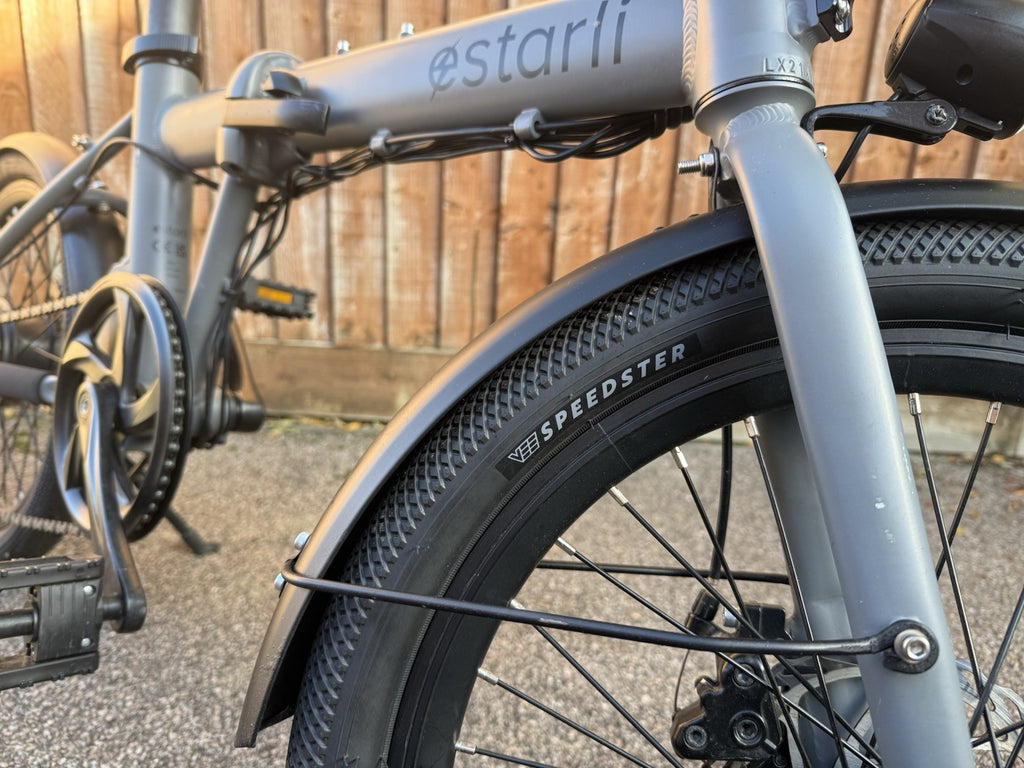 Estarli Folding Bike Grey 20 Inch 7 Speed Commuter