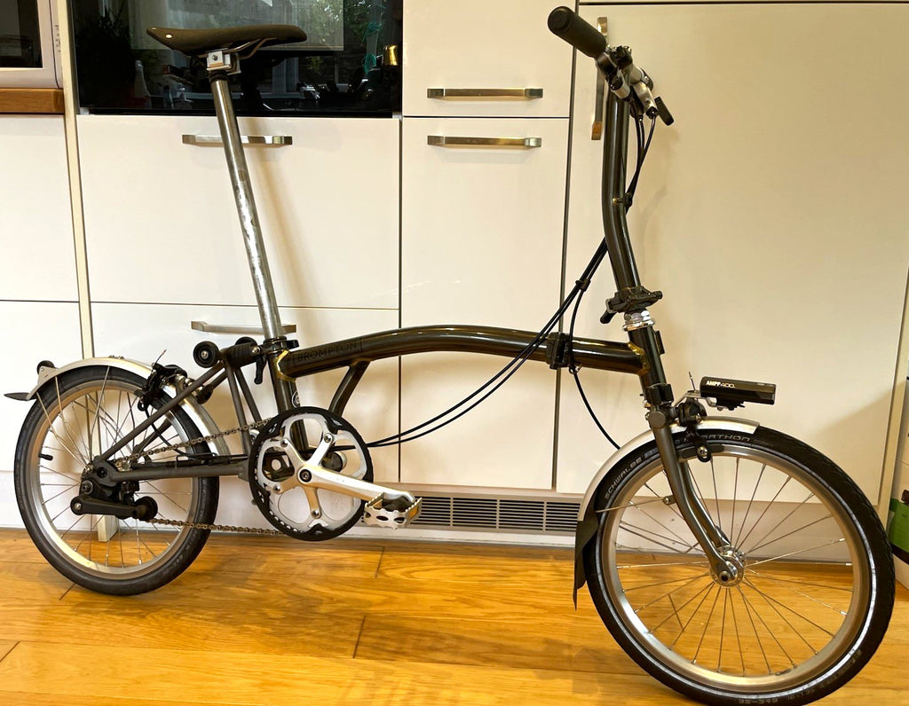 Brompton Folding Bike S2L-X Superlight in Raw Laquer