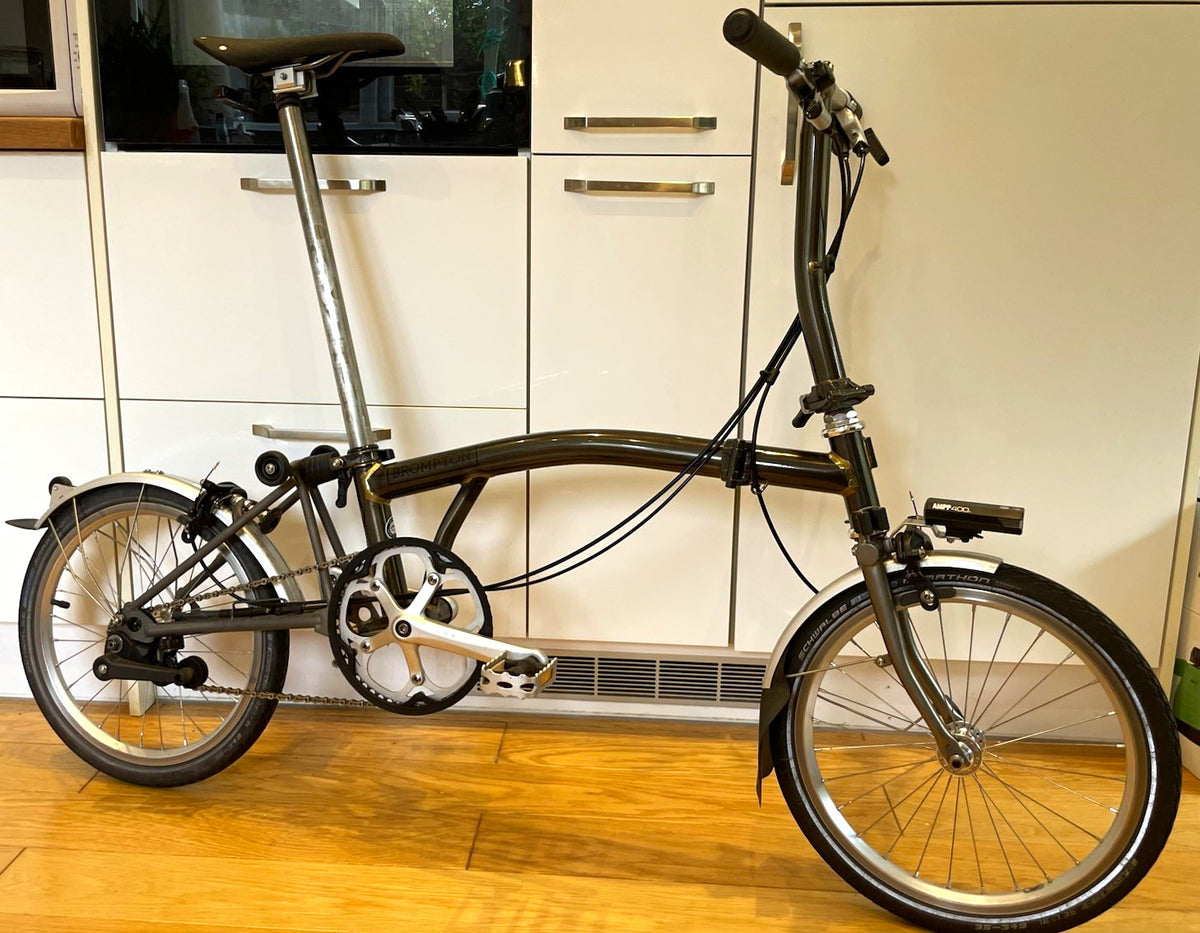 Brompton Folding Bike S2L-X Superlight in Raw Laquer