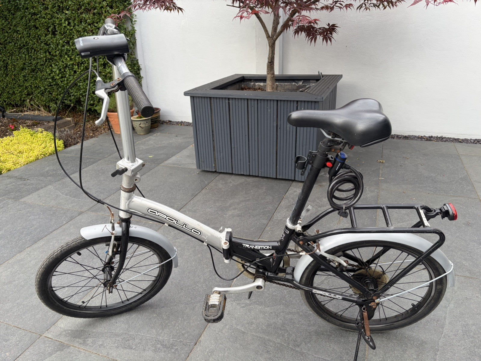 Folding Bike Apollo Transition 20” Wheels Alloy Frame Shimano 6 Gear Revoshift