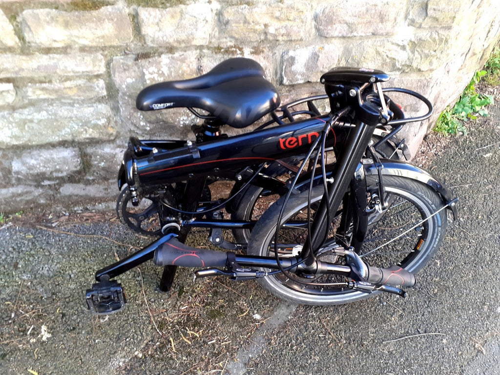 Tern Link B9 Folding Bike With Accessories, Light Use, Stored Indoors.