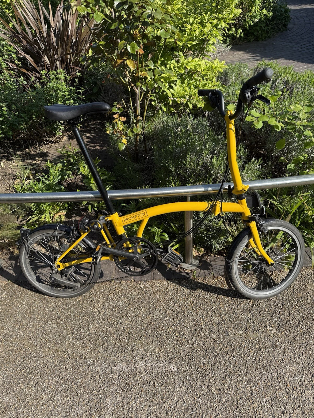 BROMPTON C LINE 12-SPEED FOLDING BIKE 2025 IN BUMBLEBEE YELLOW