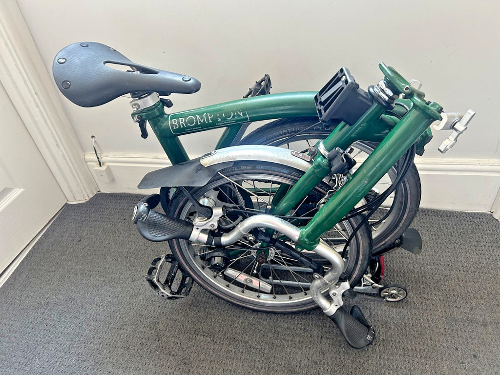 Brompton Folding Bike 3-Speed, Green