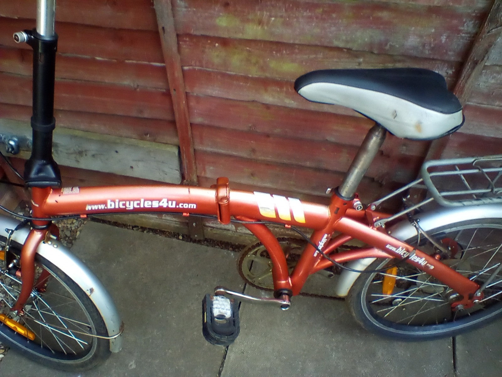 bicycle used folding bike 20 in wheels 6 gears