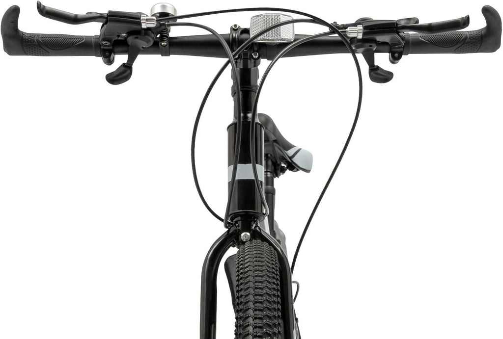 26" Folding Mountain Bike 21-Speed Carbon Steel Frame Disc Brakes MTB