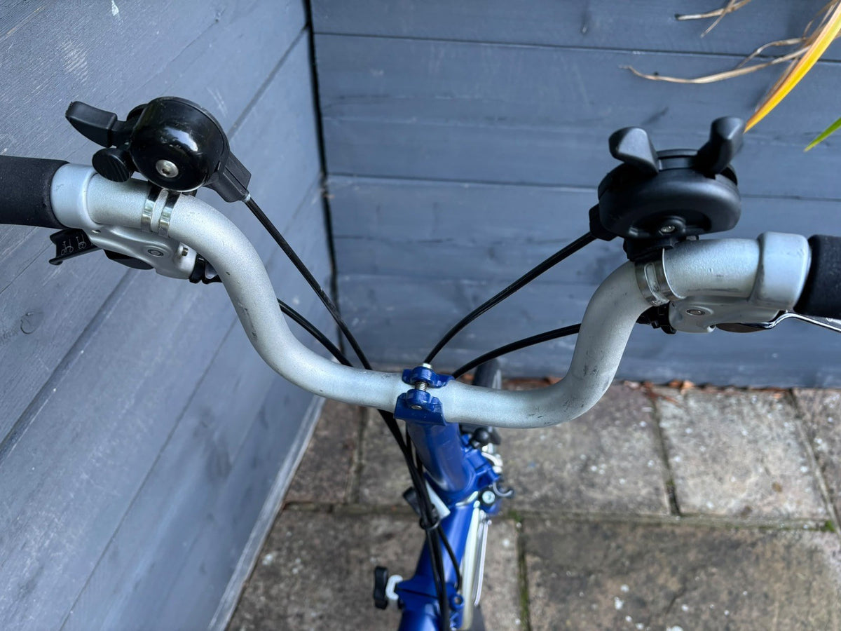 Brompton M6L C Line 6 Speed Folding Bicycle in Cobalt Blue Excellent Condition