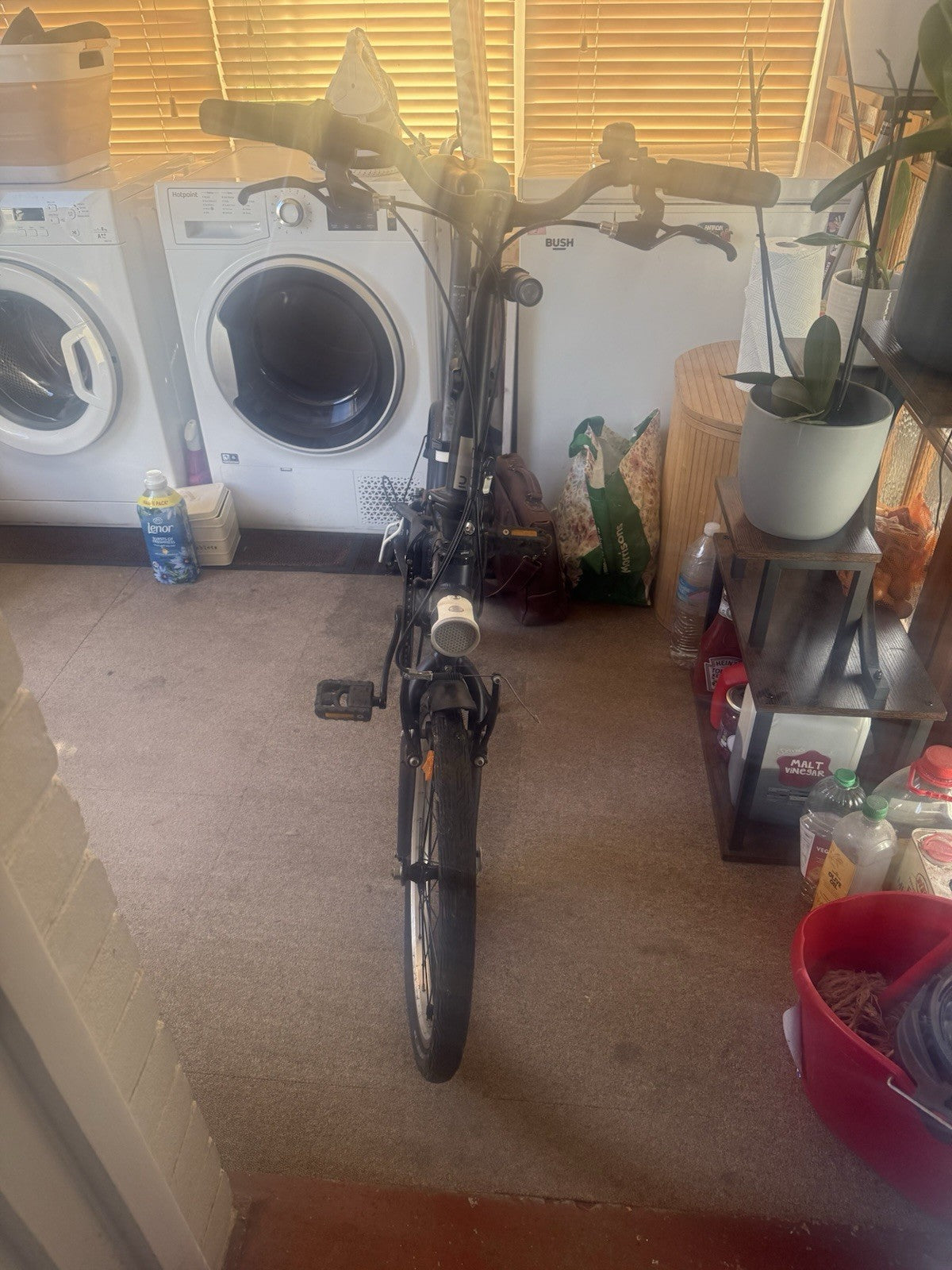 Oxylane Tilt 500 Foldable Bicycle Dark Blue 7-Speed