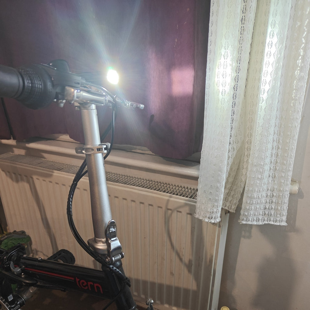 Tern Link B7 folding bicycle, with flashlight and Anti-Theft Bike Alarm