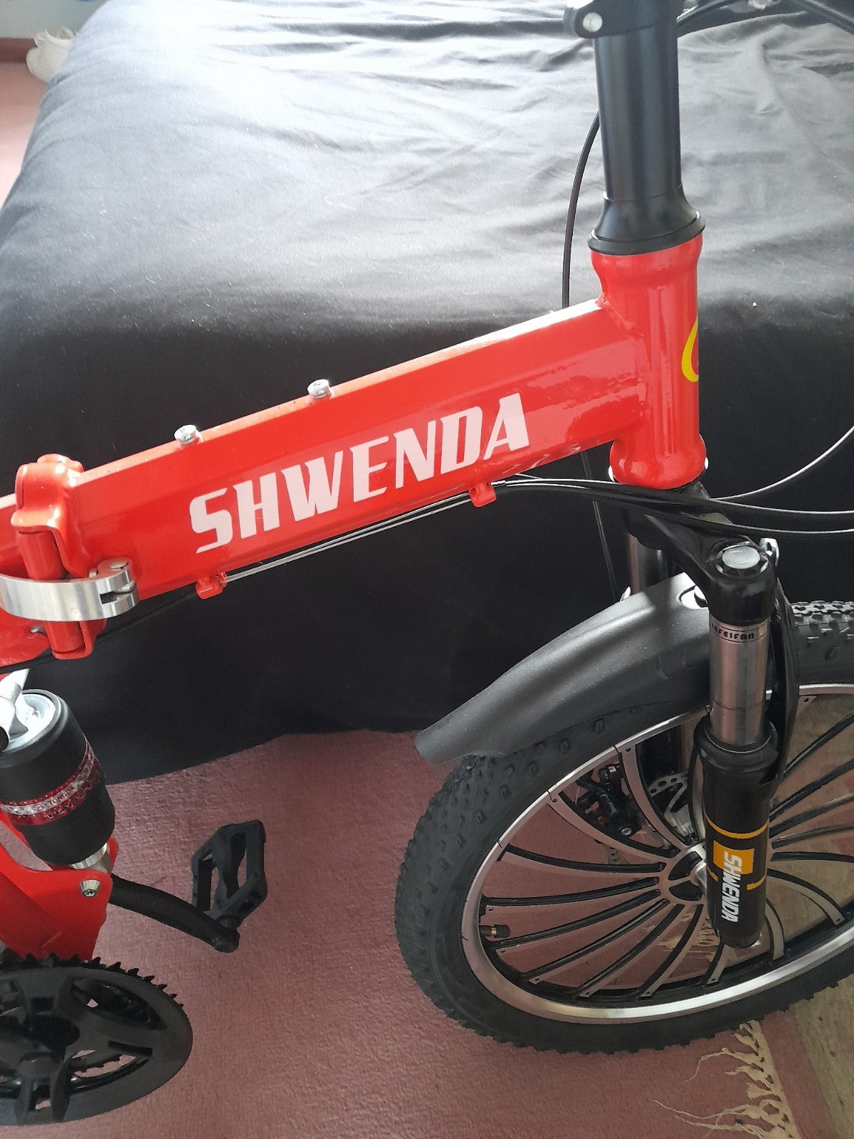 folding moutain bike 20 inch wheels full suspension and disc brakes x2 bikes