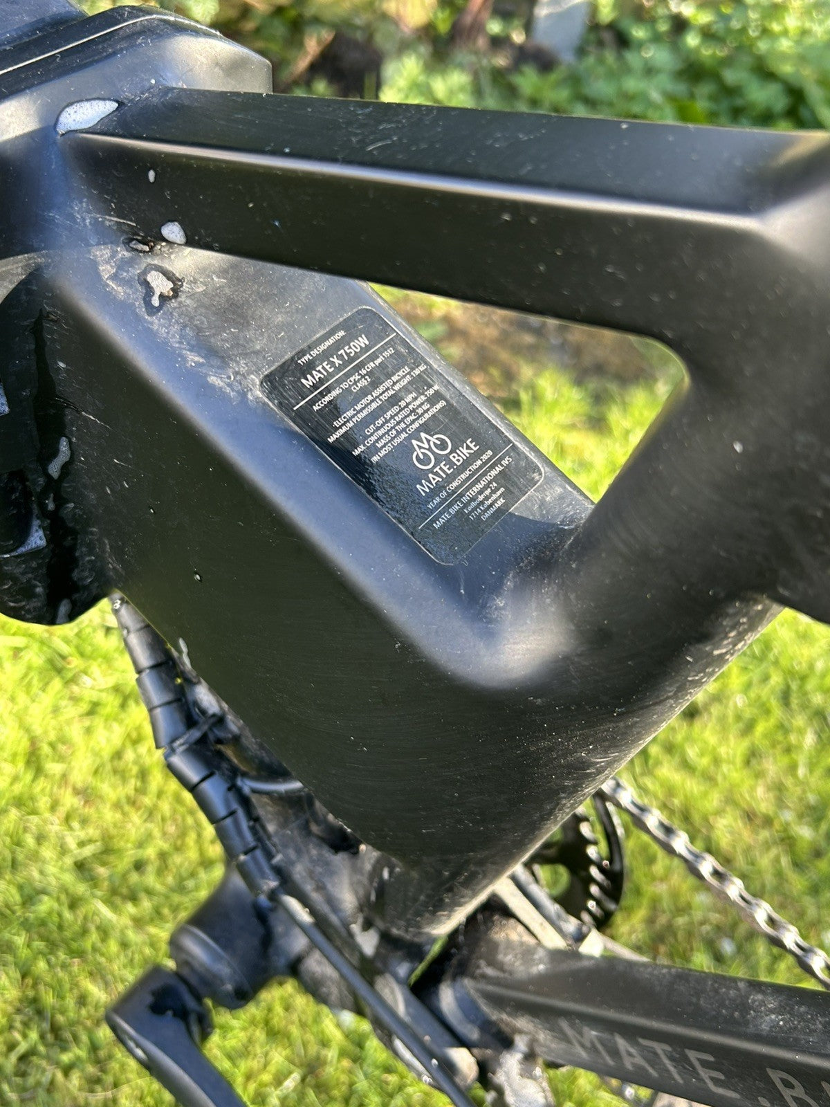 Mate X  750 Black. On road and off road. Folding bike