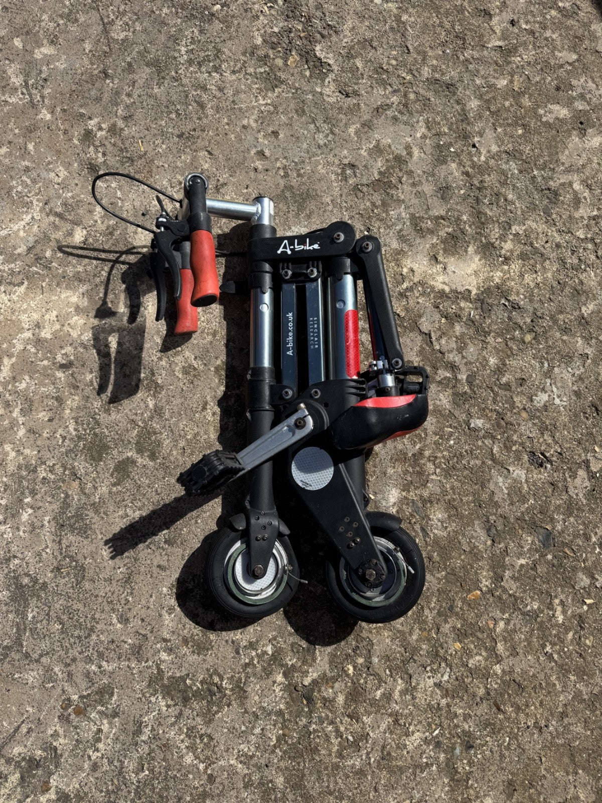 Sinclair A-Bike Original Folding Bicycle. Compact, Portable, Clive Sinclair Rare