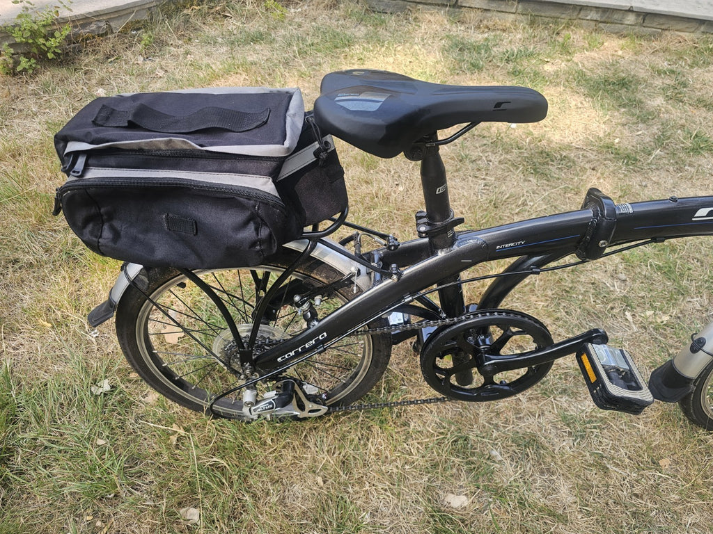 Careers Folding Bike Bicycle with Bag Easy to Carry and Store- Front/Rear lights