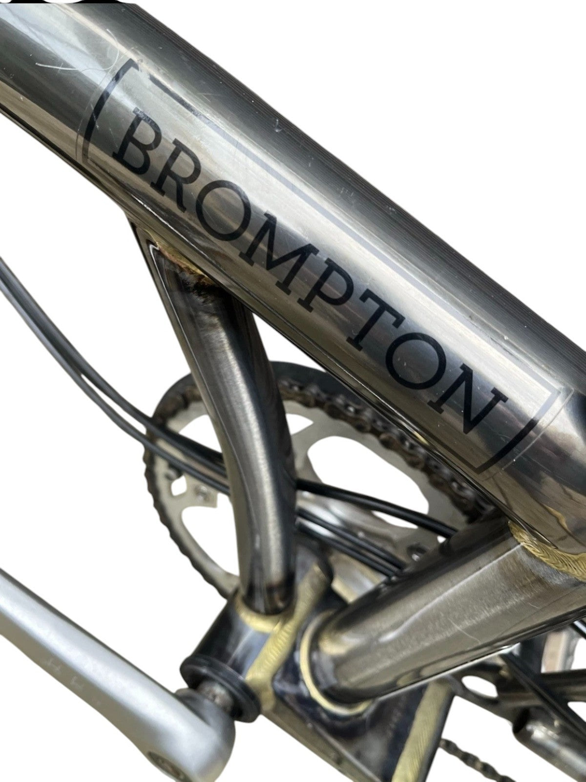 Brompton C Line S6R (6 Speed) folding bicycle - Raw Lacquer