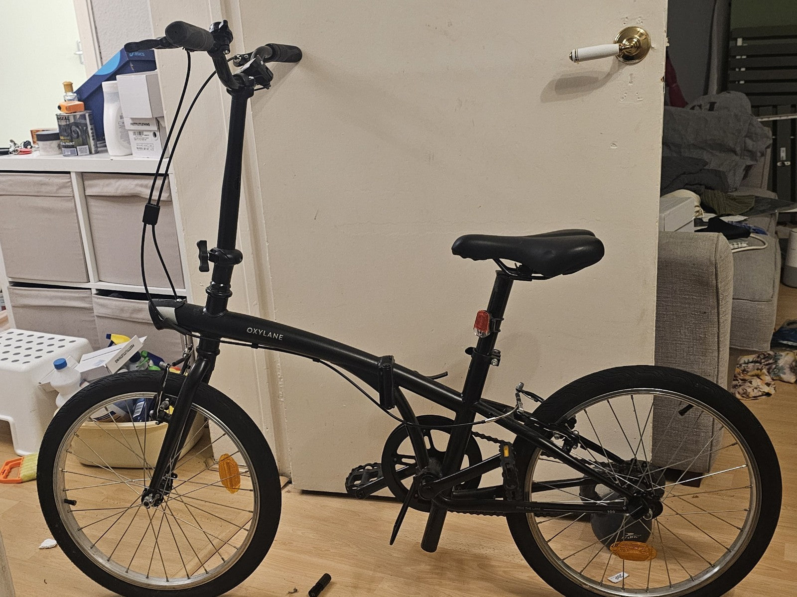 Decathlon Oxylane 100 Folding Commuter Bicycle Black