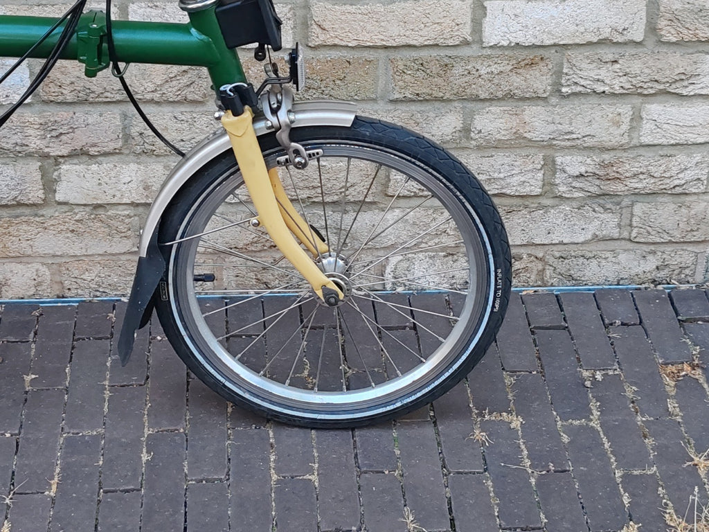 Brompton M6L 6 Speed Folding Bike Racing Green Ivory Original