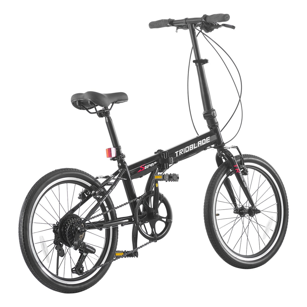 20"Adult Folding Bicycle 7Speed Transmission System Folding Male Female Bicycles