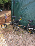 folding bicycles pair 6 speed shimano gears
