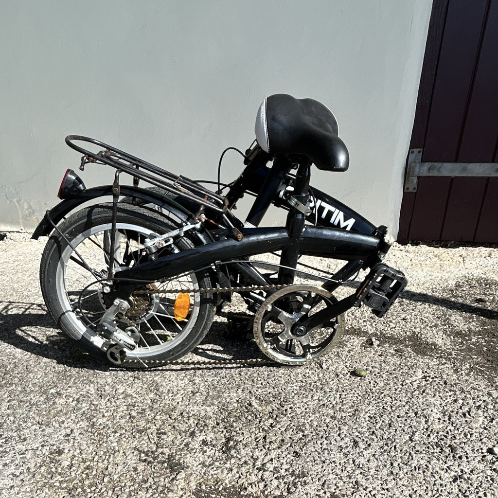 MARITIM 20in Folding Bike V-Brake Black Rear Rack Mudguards Kickstand Reflectors