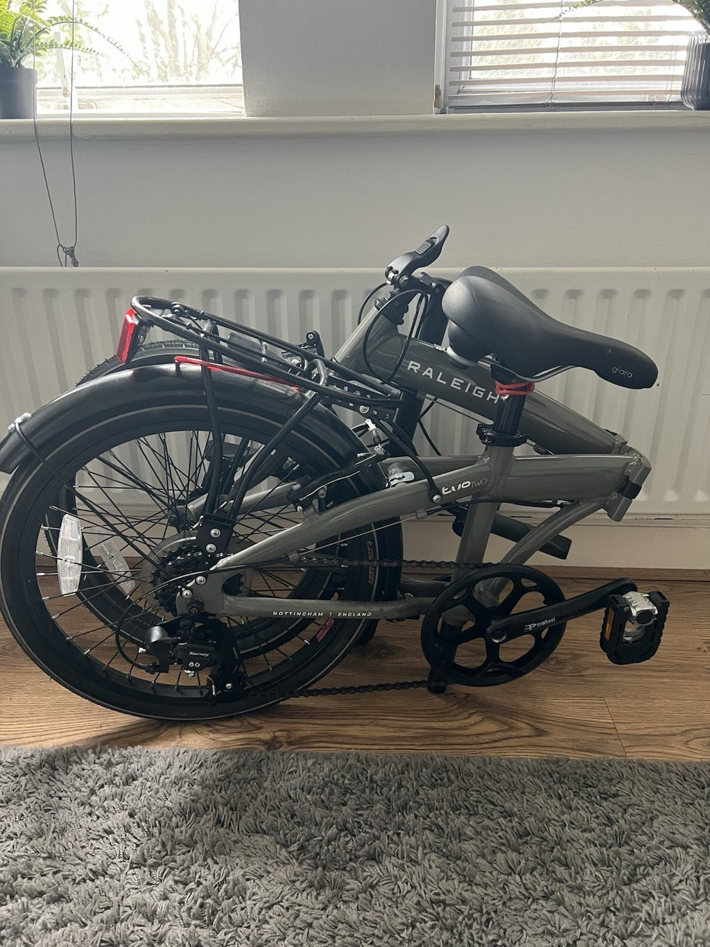 Raleligh 6 Gear Folding Bike (grey)