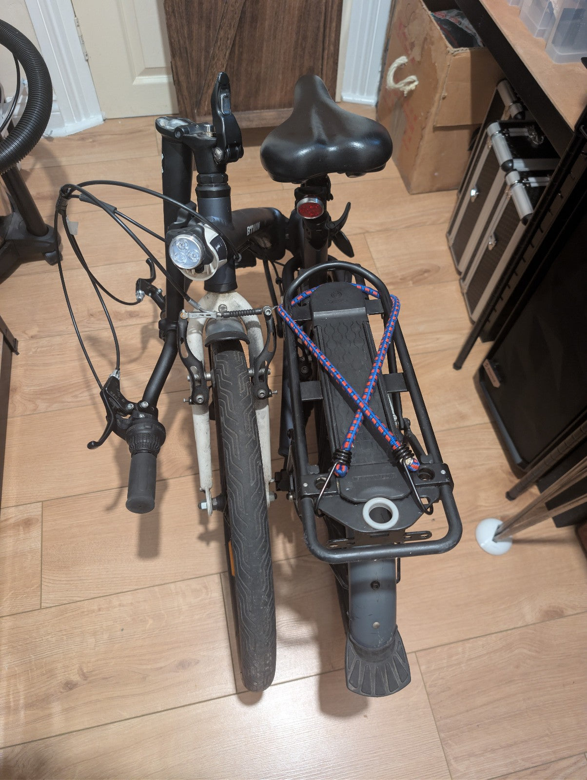 Folding bike B'TWIN Tilt 500 Decathlon Blue 12kg