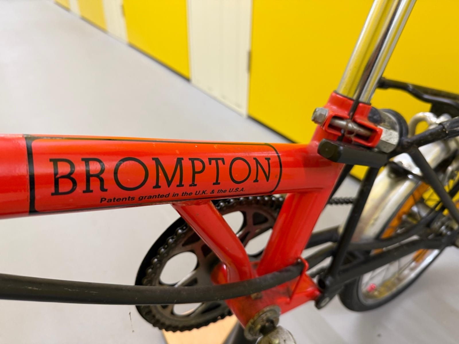 Brompton MK1 (3 Speed)  folding bicycle - Red