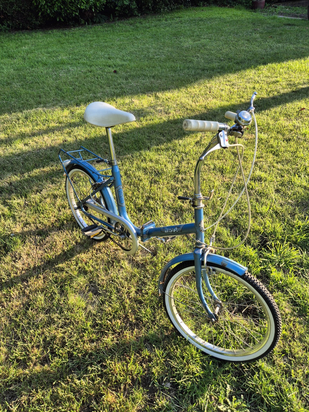 BSA Folding Bike Blue Small Rear Rack Mudguards Kickstand Reflectors