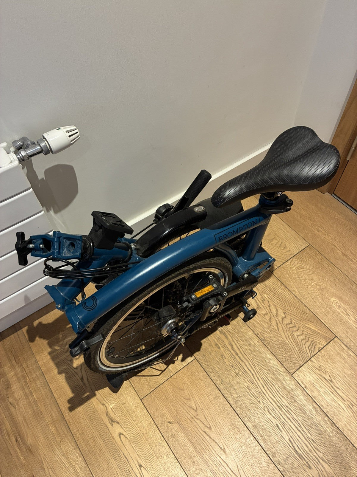 Brompton C Line Explore 6 Speed Low Bar 2024 Folding Bike - Ocean Blue