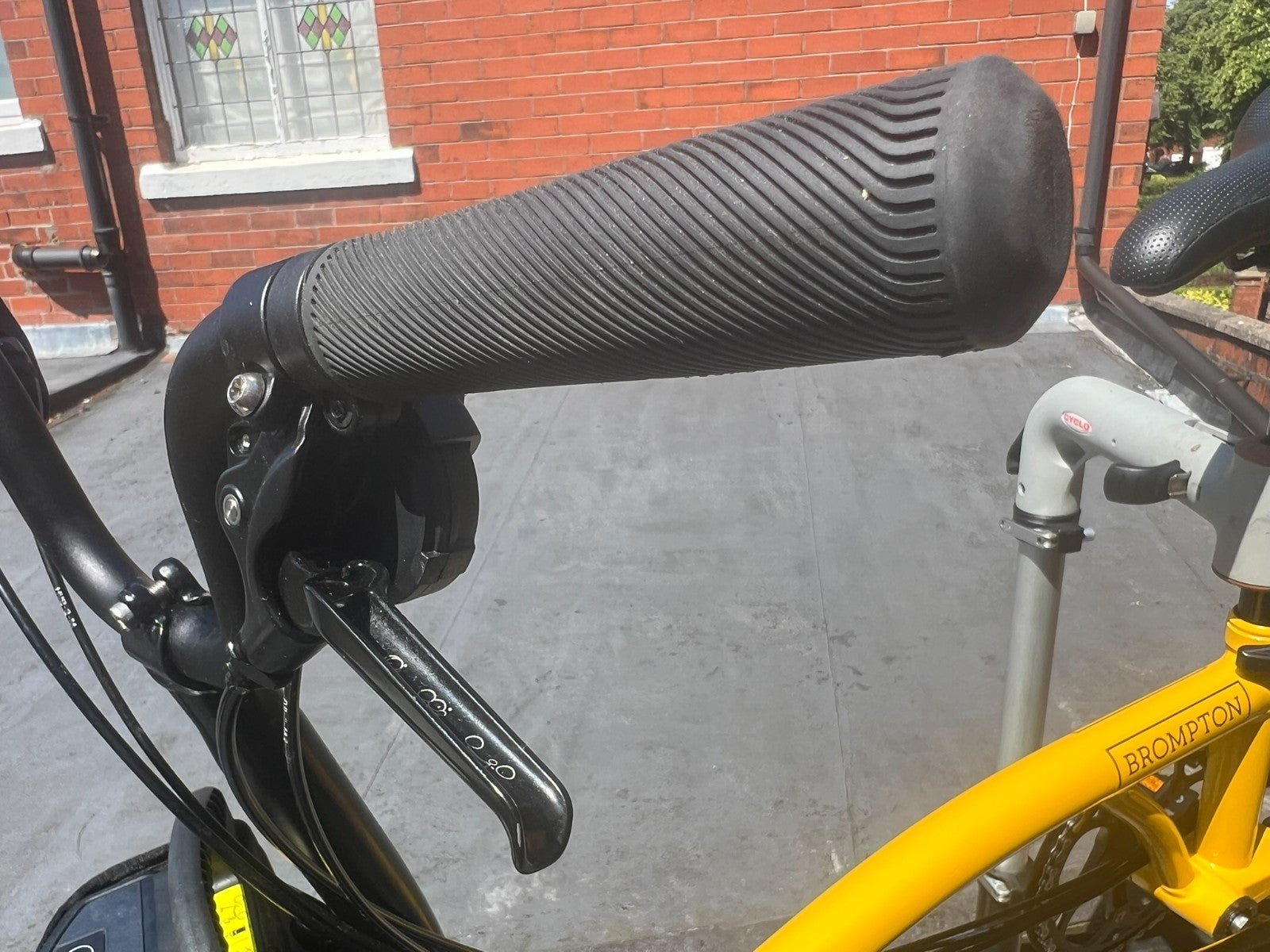 Brompton C Line 6 Speed Folding Bike Bumble bee yellow - 65 miles