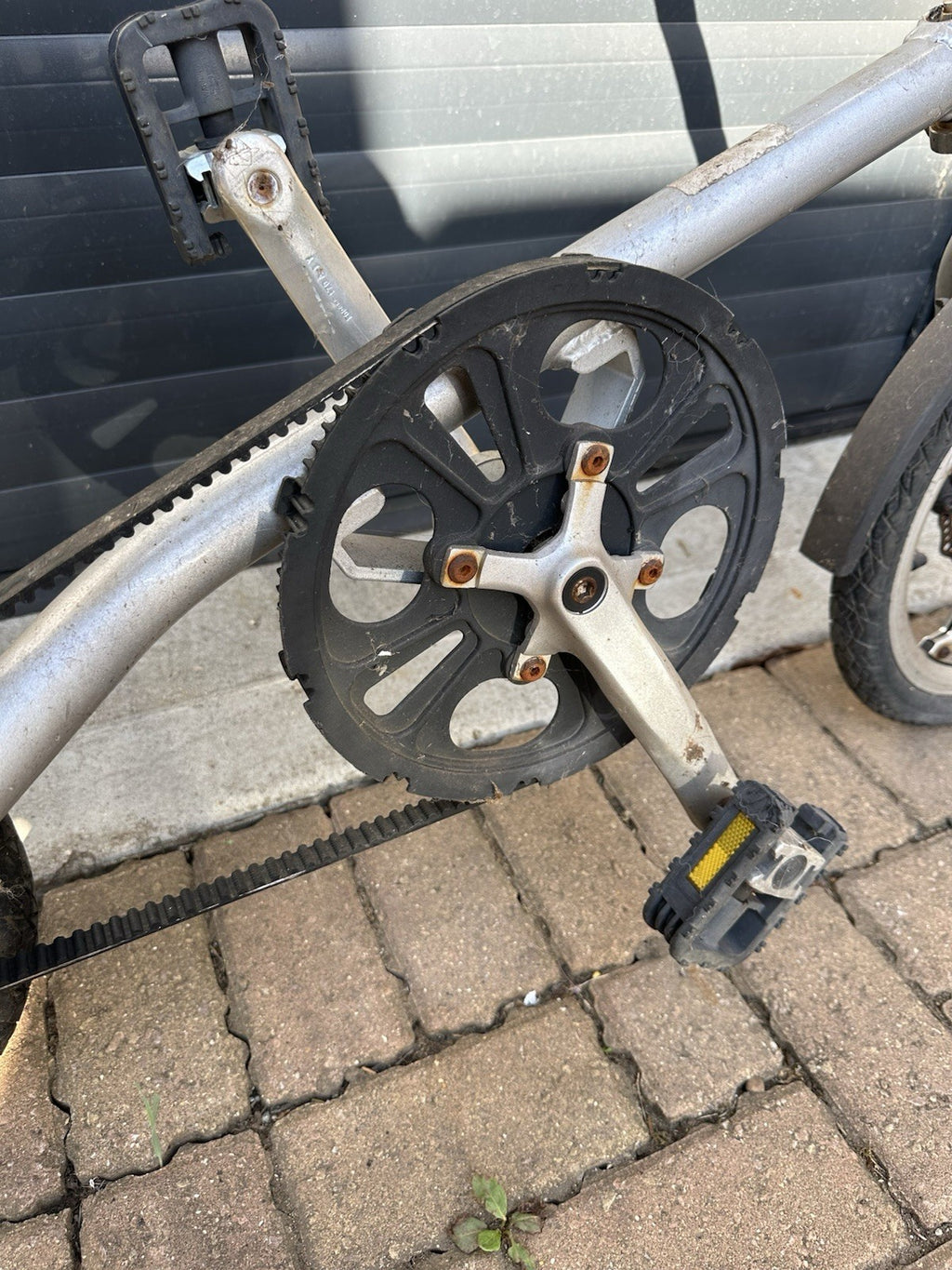 STRIDA Folding Bike - Silver - Good condition Can Post