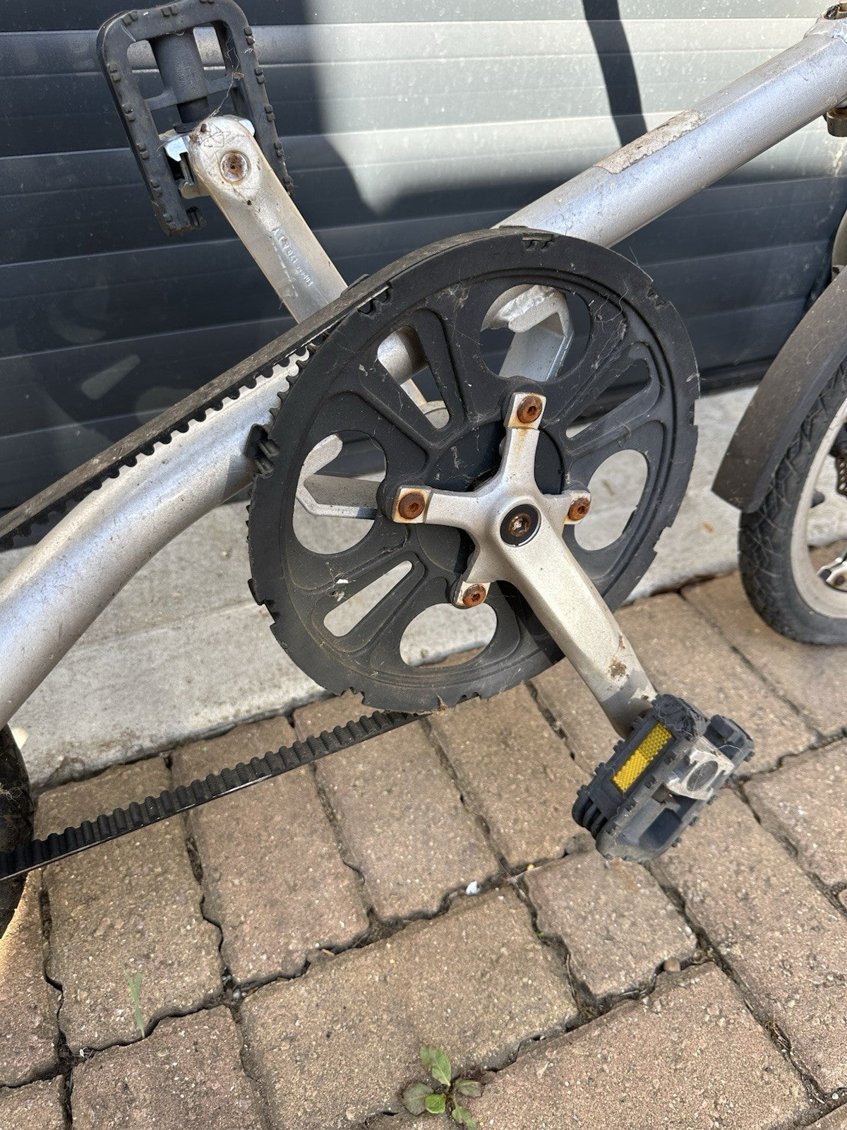 STRIDA Folding Bike - Silver - Good condition Can Post