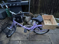 Foldaway Poli Lucca bicycle Purple With Basket And Box Rack Great Condition