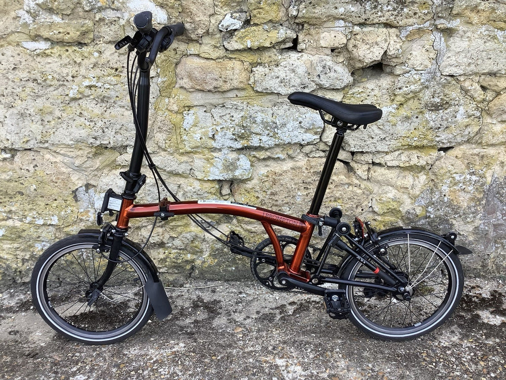 2023 Brompton C Line Explore 6 speed High Handlebar Flame Lacquer - UK Shipping
