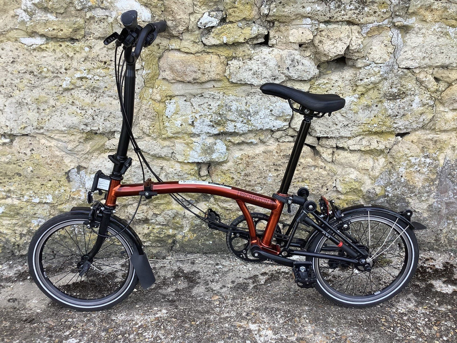 2023 Brompton C Line Explore 6 speed High Handlebar Flame Lacquer - UK Shipping