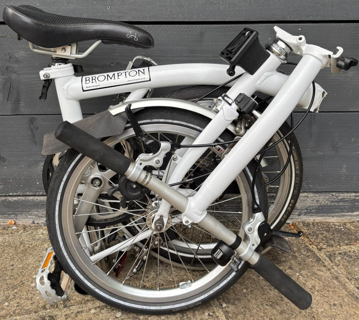 Brompton S3L Folding Bike 3 Speed C Line in White