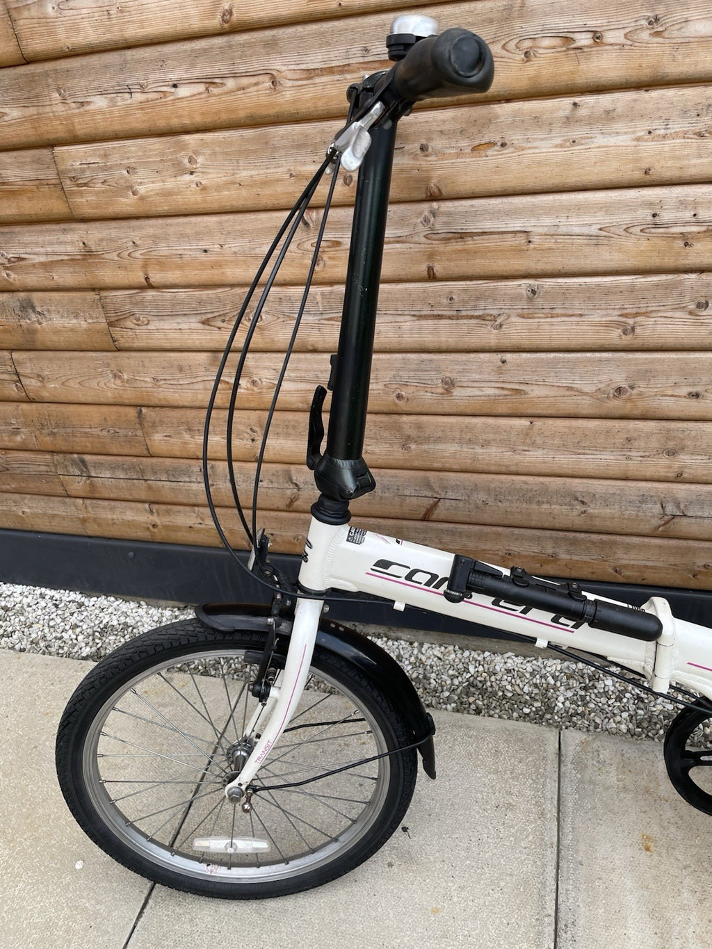 Carrera Transit 20in Folding Bike 3-Speed Hub Gears Rear Rack Mudguards