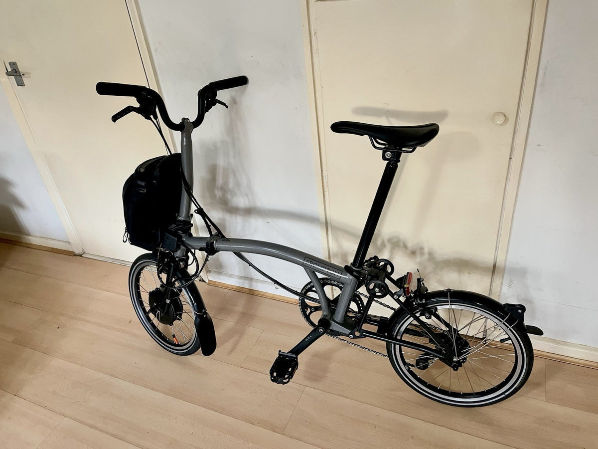 Brompton P Line 4-Speed Folding Bike Stormy Grey Excellent Condition