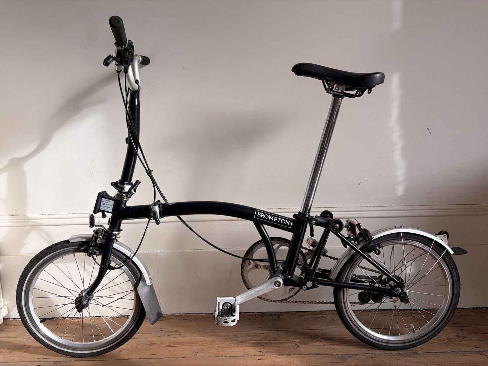 Brompton C Line 2 speed black folding bicycle 2022